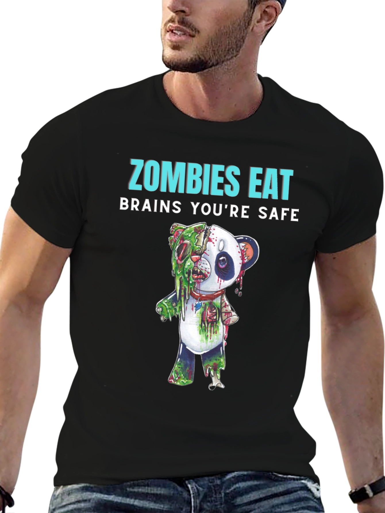 Zombies Eat Brains Youre Safe T-Shirt