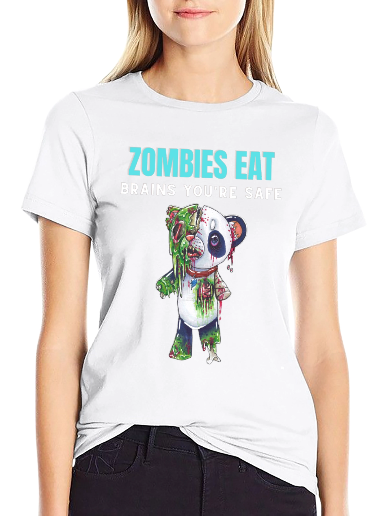 Zombies Eat Brains Youre Safe T-Shirt