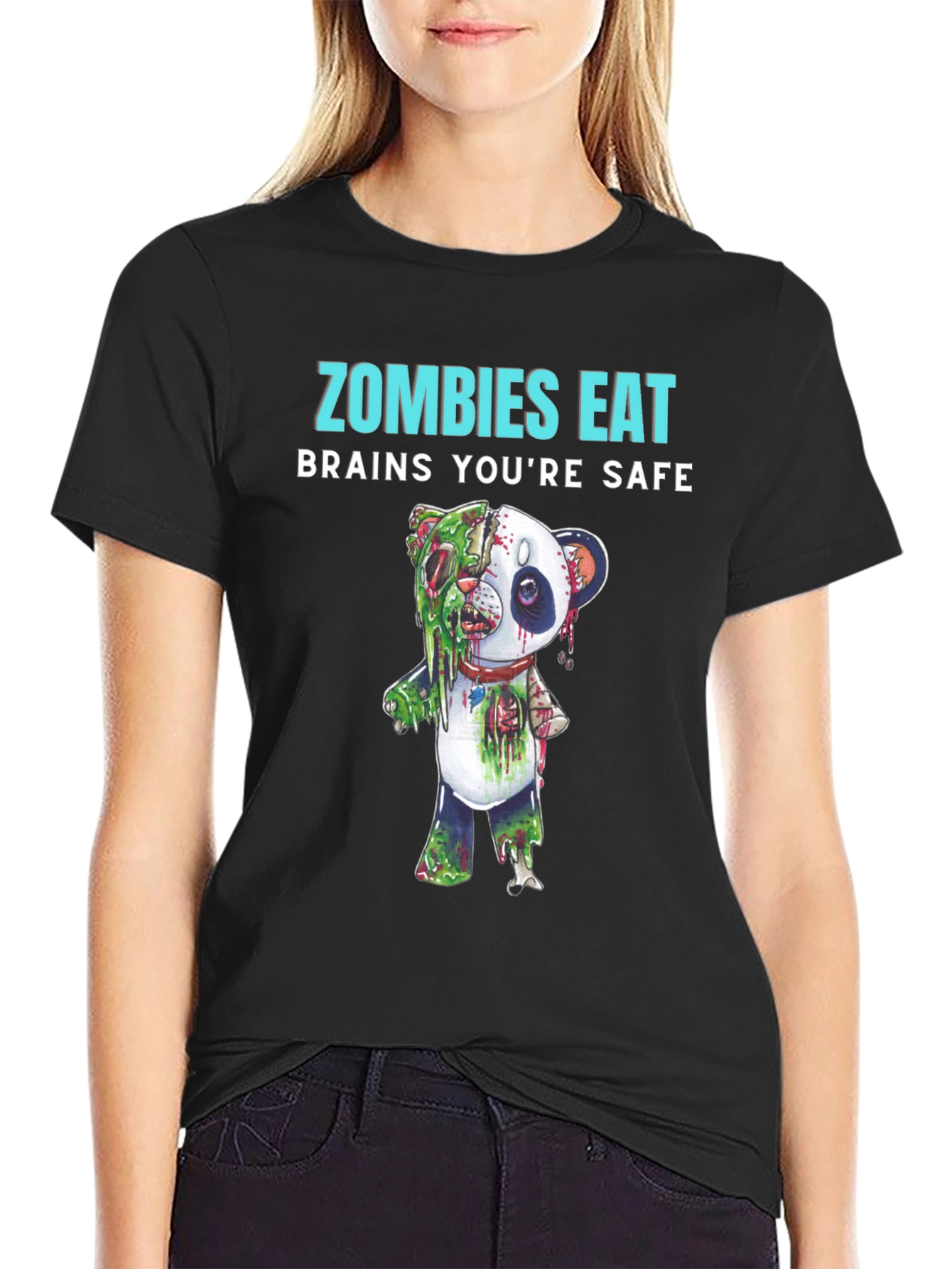 Zombies Eat Brains Youre Safe T-Shirt