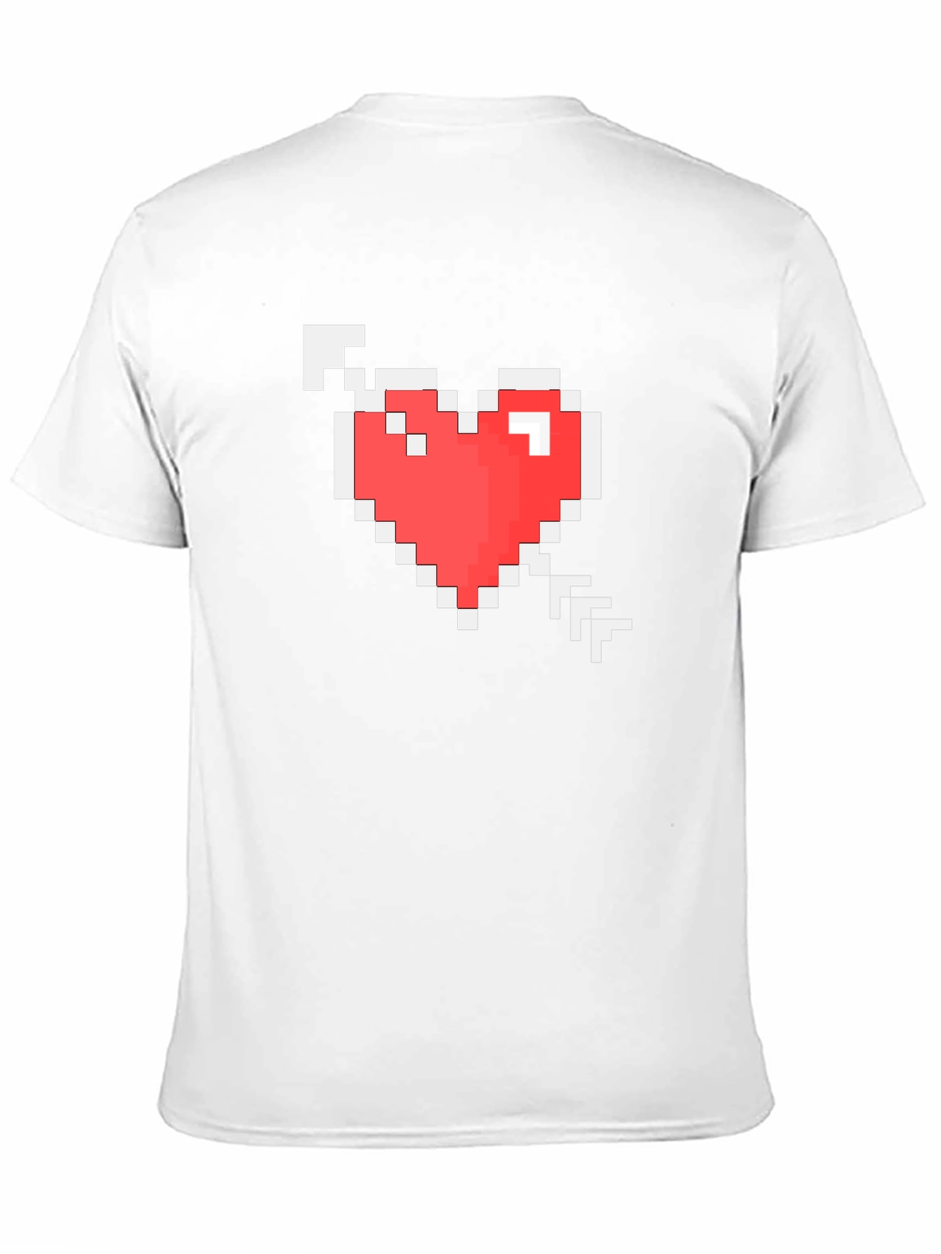 Pixel Heart Arrow Graphic T-Shirt - Black