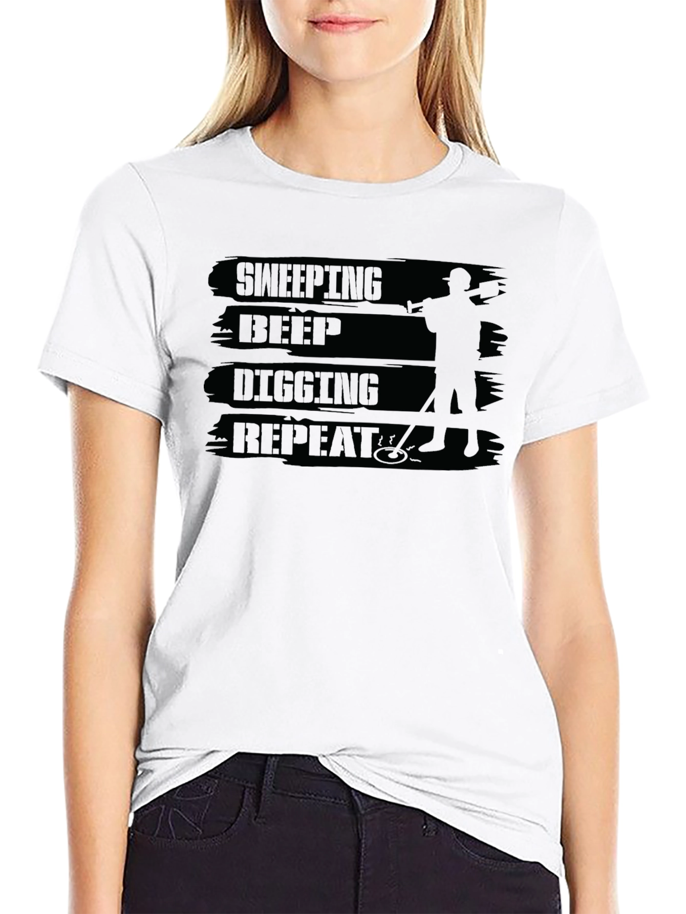 Sweeping Beep Digging Repeat Graphic Tee