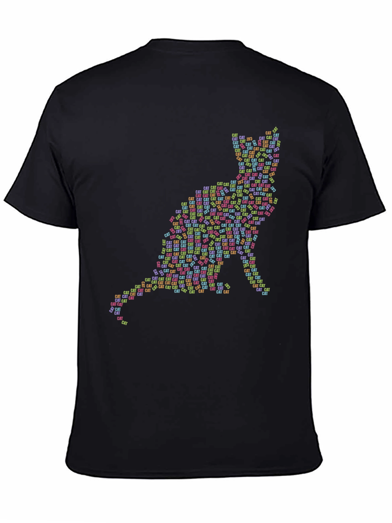Cat Word Art Graphic T-Shirt