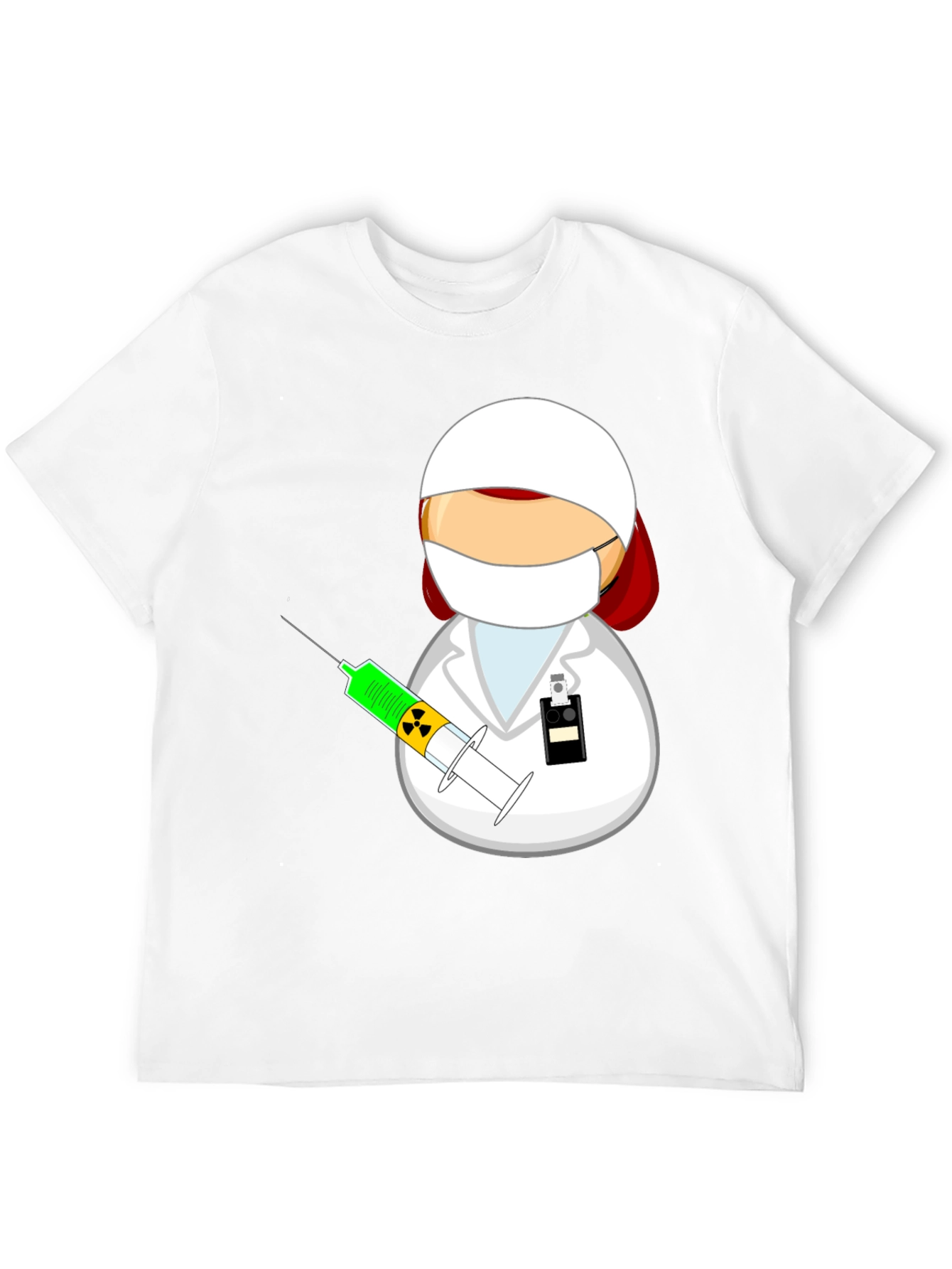 Cartoon Doctor Graphic T-Shirt - Novelty Tee