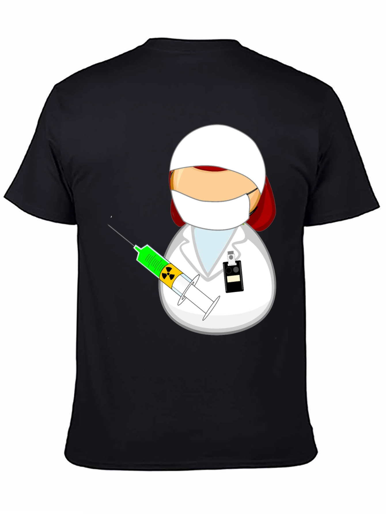 Cartoon Doctor Graphic T-Shirt - Novelty Tee