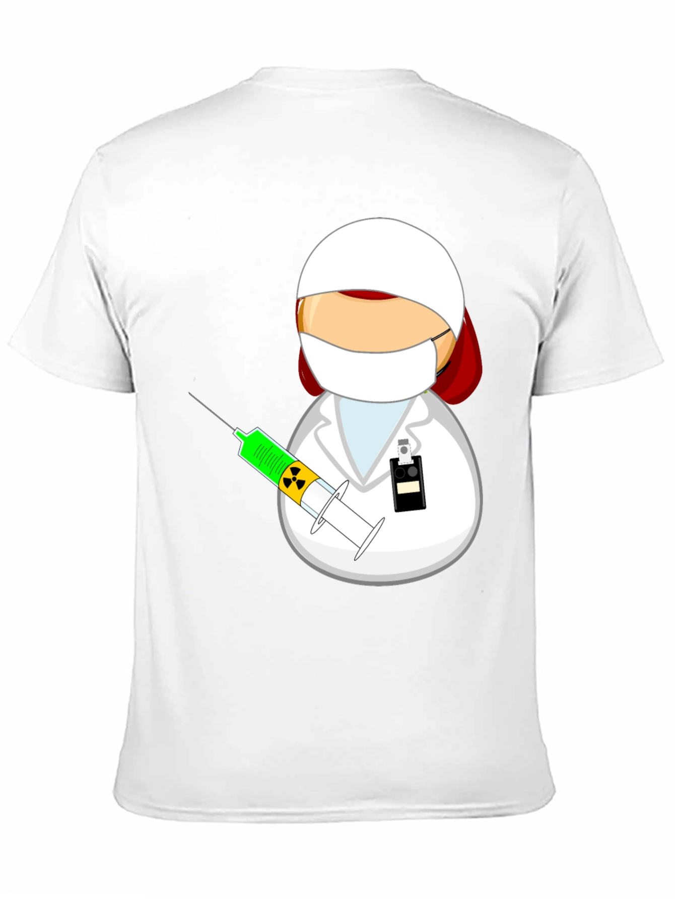 Cartoon Doctor Graphic T-Shirt - Novelty Tee