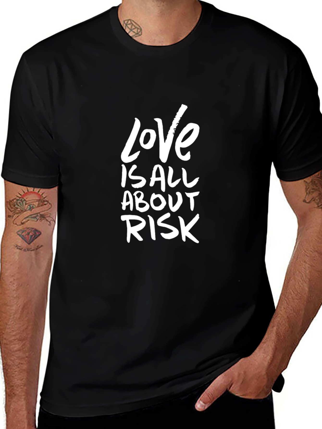 Love is All About Risk Graphic Tee