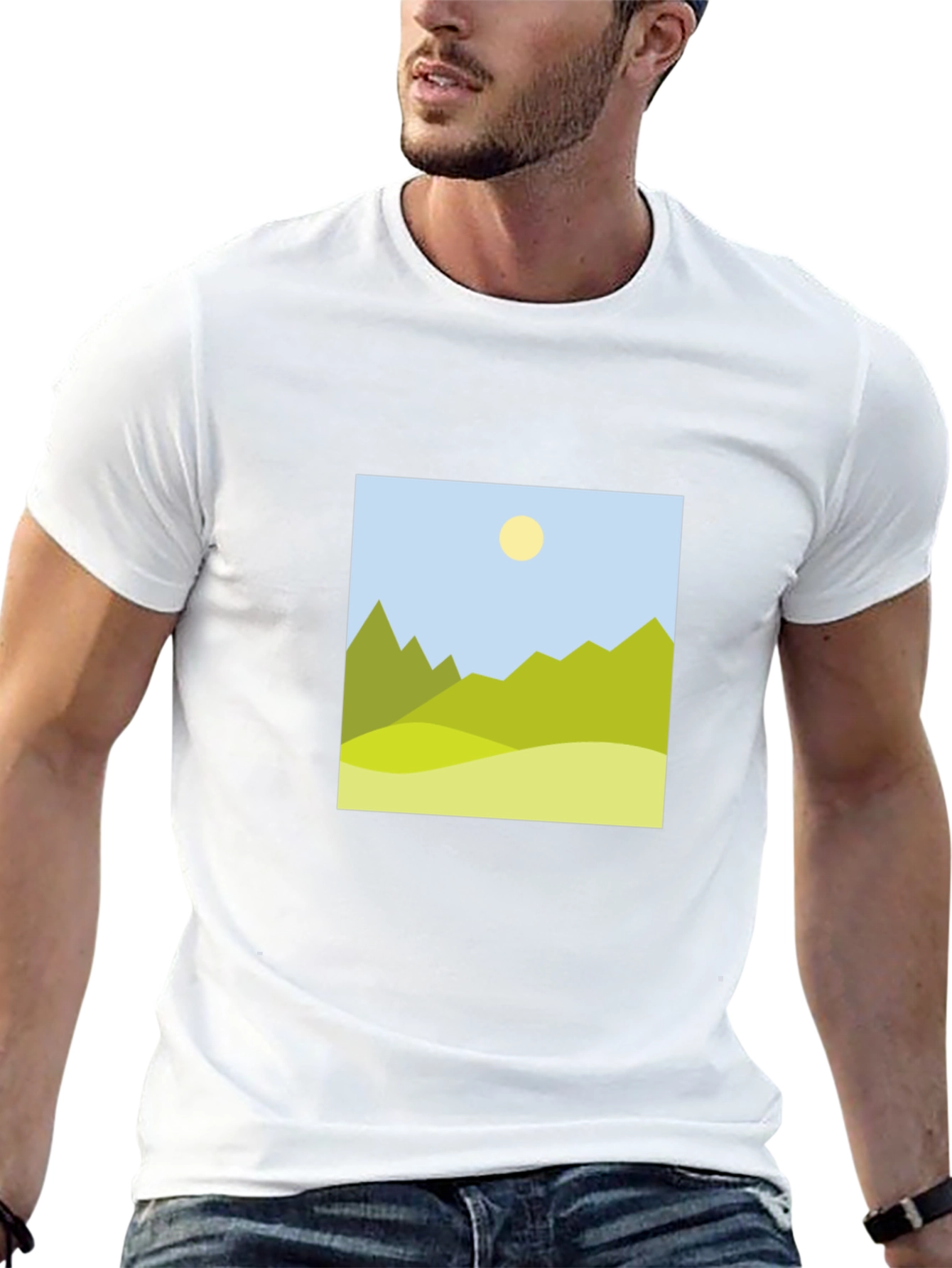 Mountain View Graphic Black T-Shirt