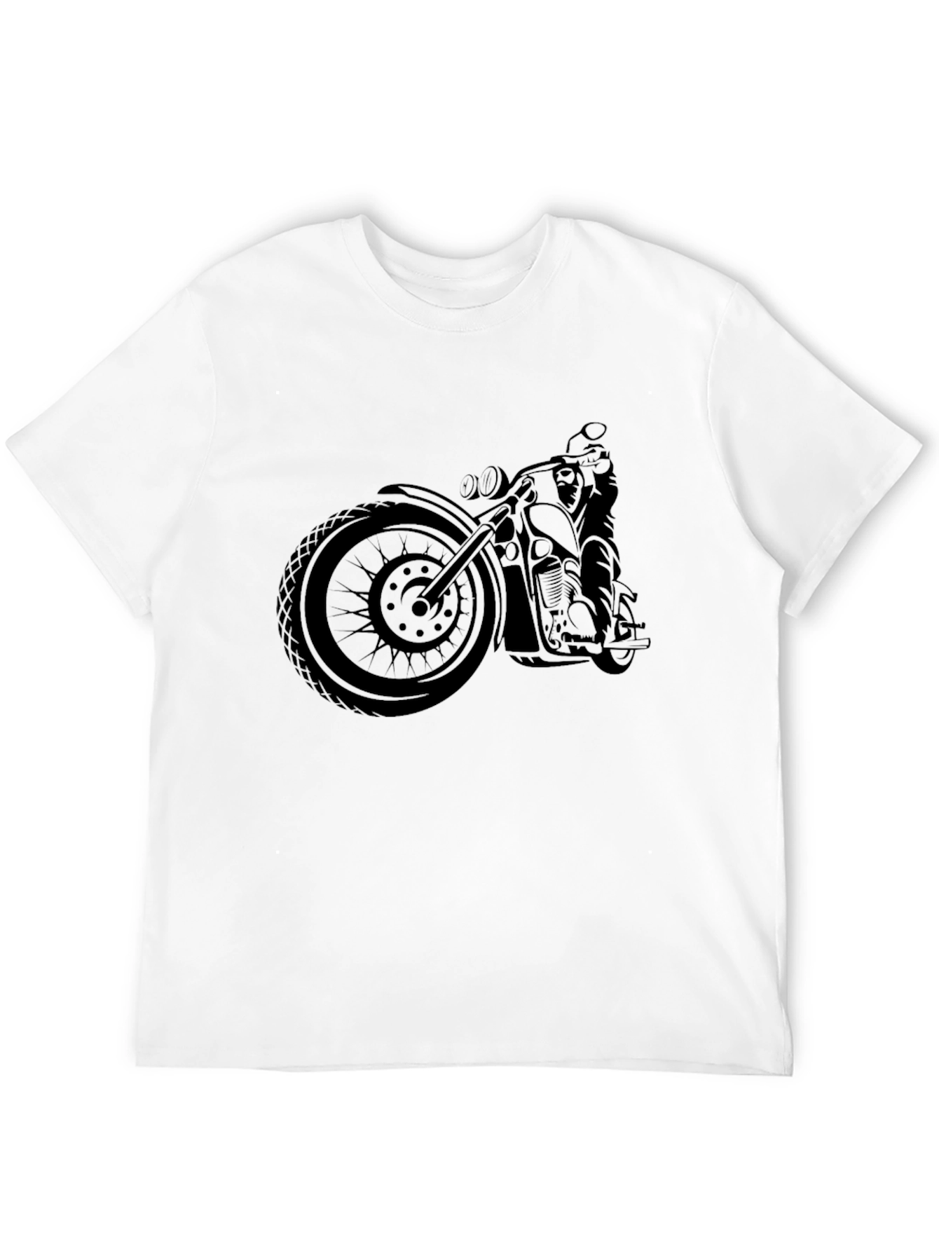 Motorcycle Graphic Black T-Shirt