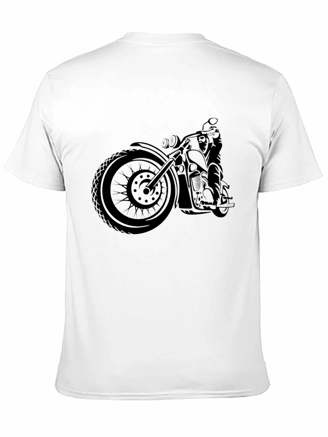 Motorcycle Graphic Black T-Shirt