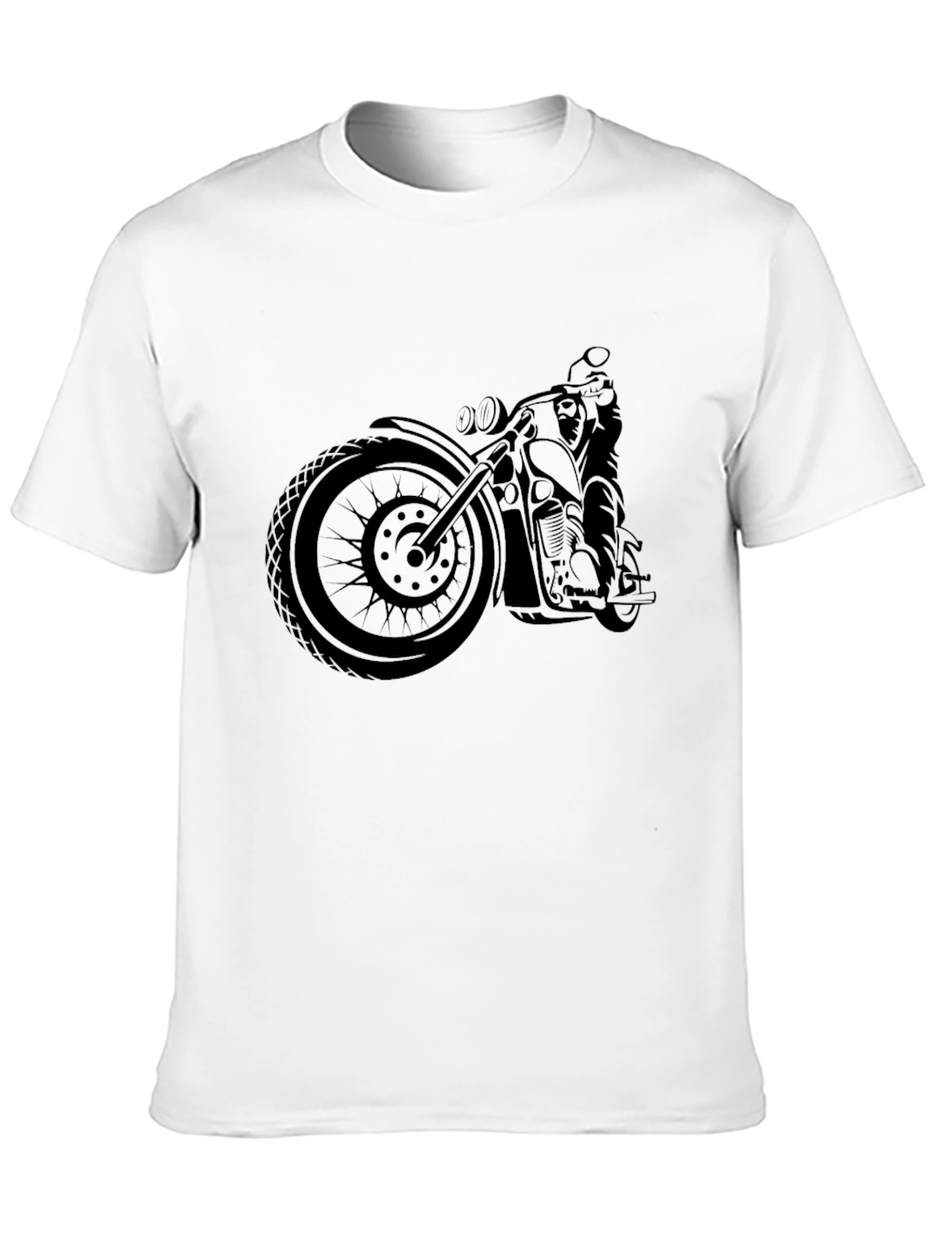Motorcycle Graphic Black T-Shirt