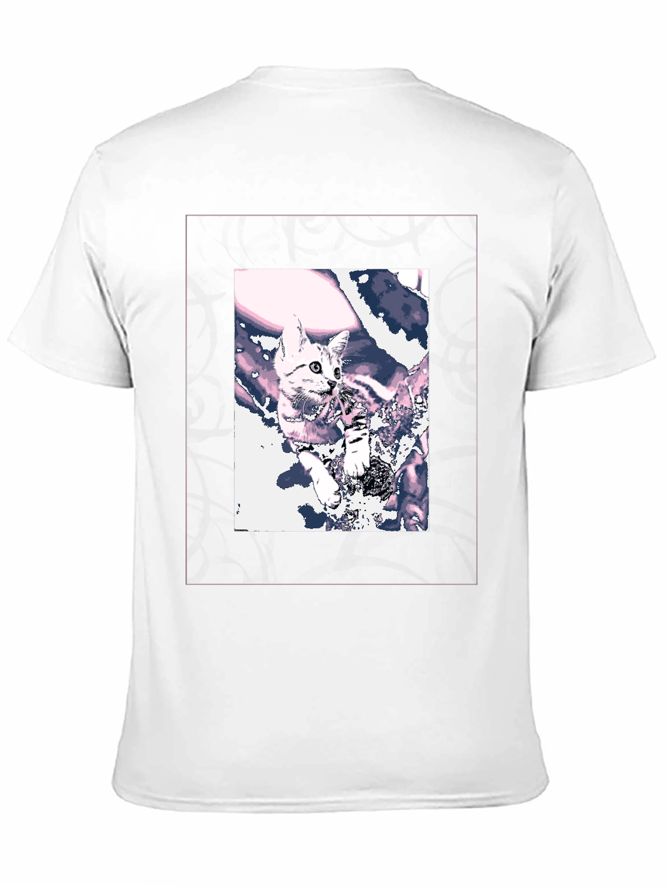 Cool Cat Graphic Tee - Black Cotton Blend