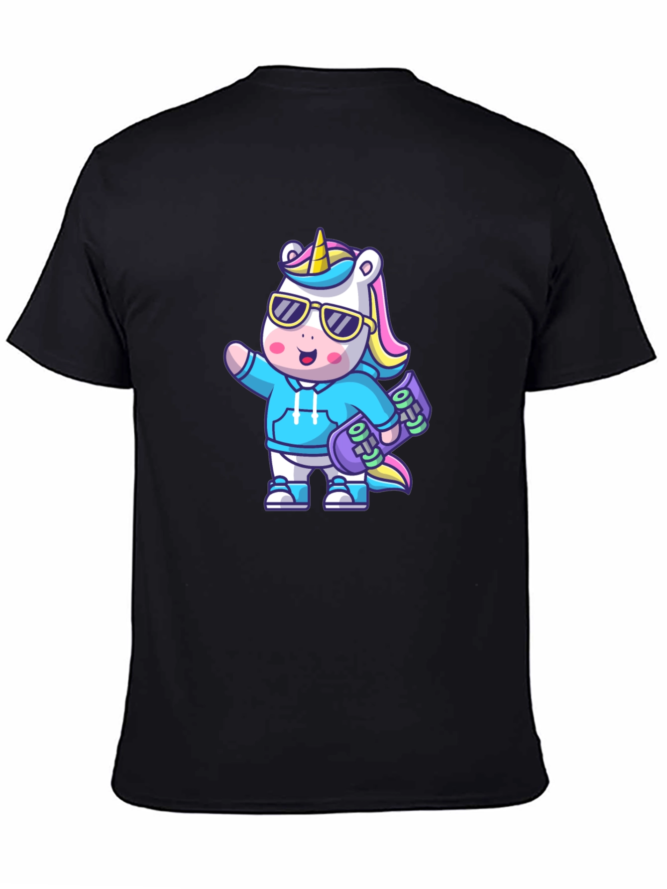Cool Unicorn Skateboard T-Shirt