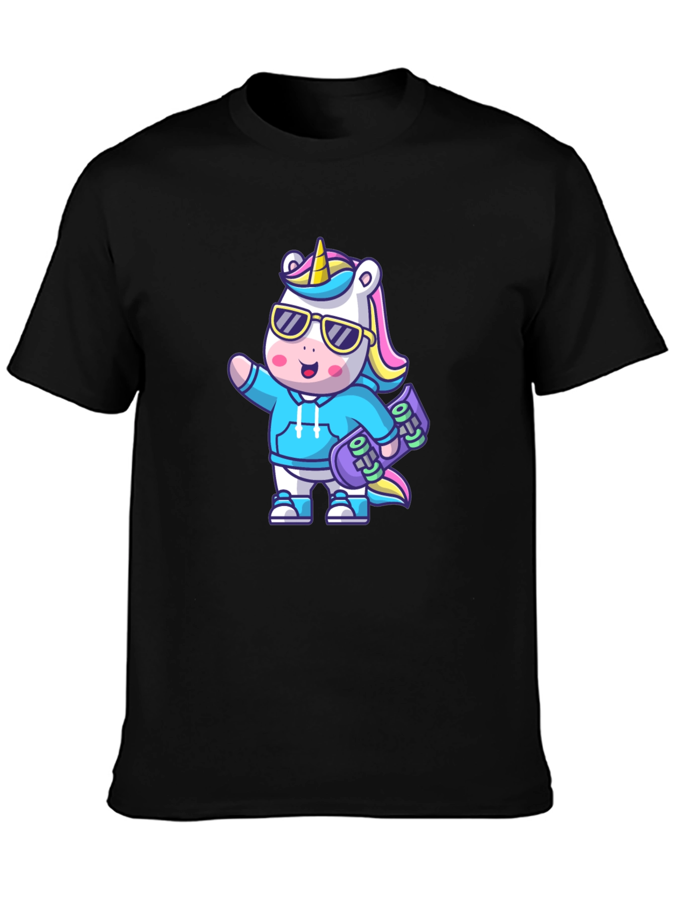 Cool Unicorn Skateboard T-Shirt