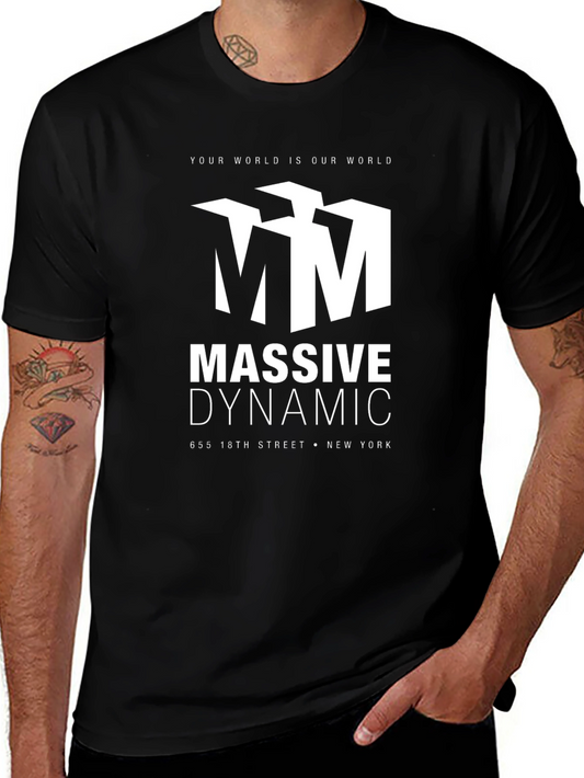 Massive Dynamic Black Graphic T-Shirt