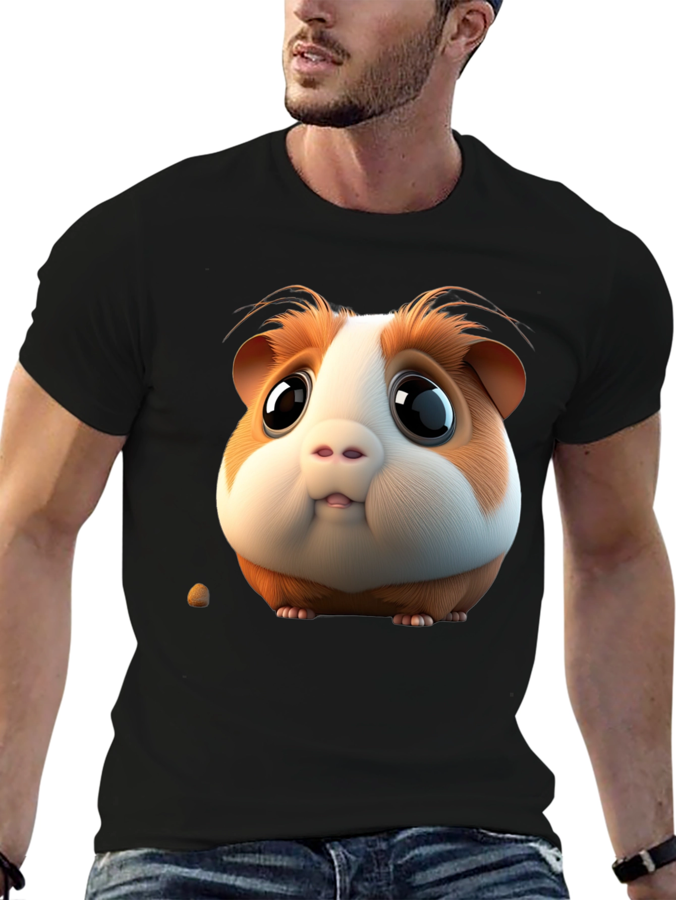 Cute Guinea Pig Graphic Tee - Unique Design