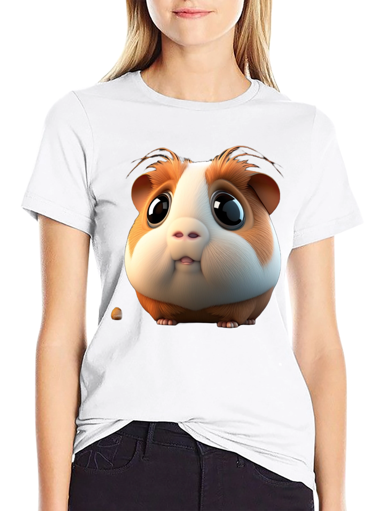 Cute Guinea Pig Graphic Tee - Unique Design