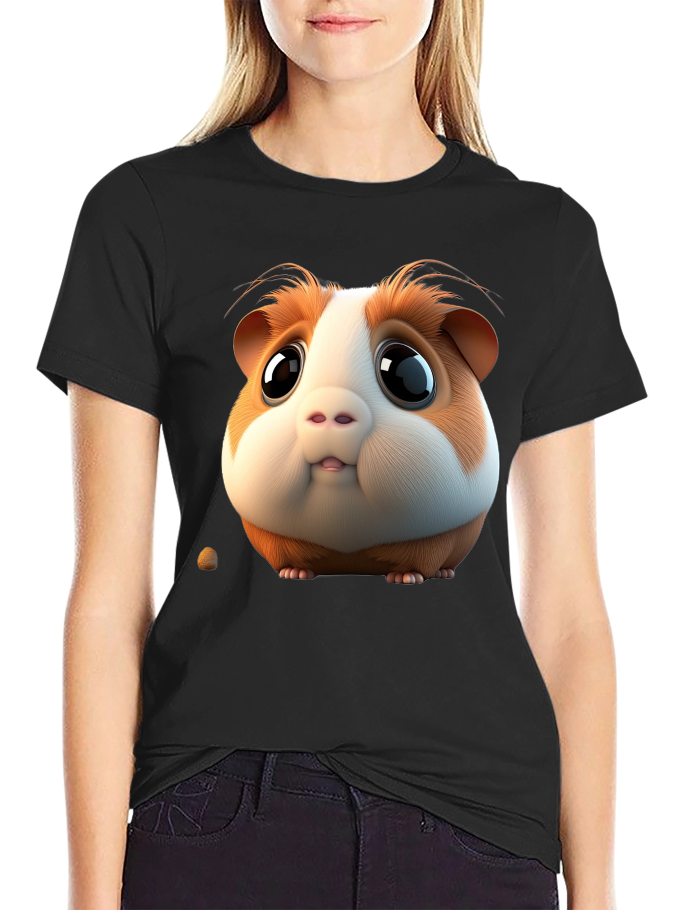 Cute Guinea Pig Graphic Tee - Unique Design