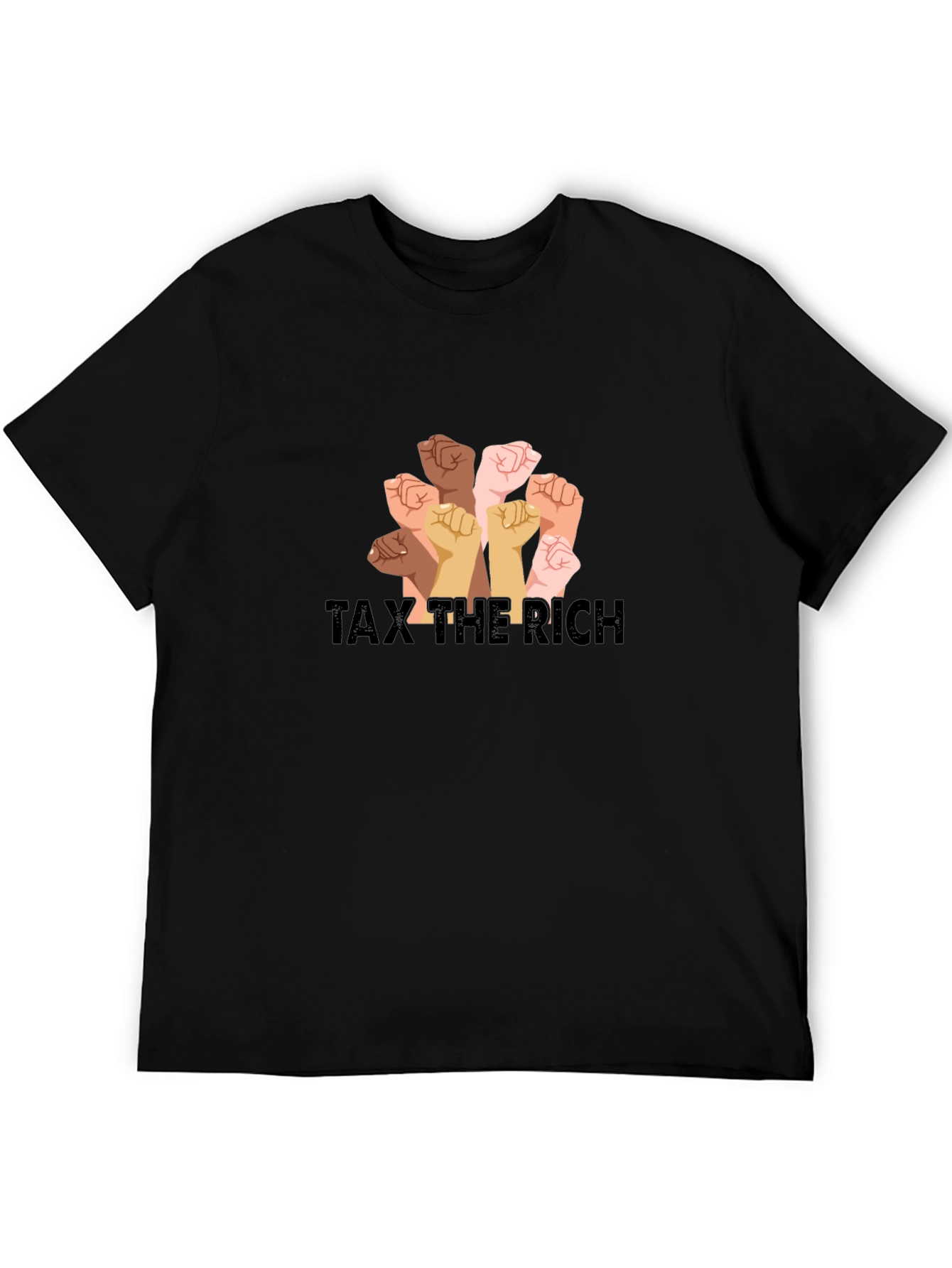 Tax the Rich T-Shirt - Solidarity Fist Graphic Tee