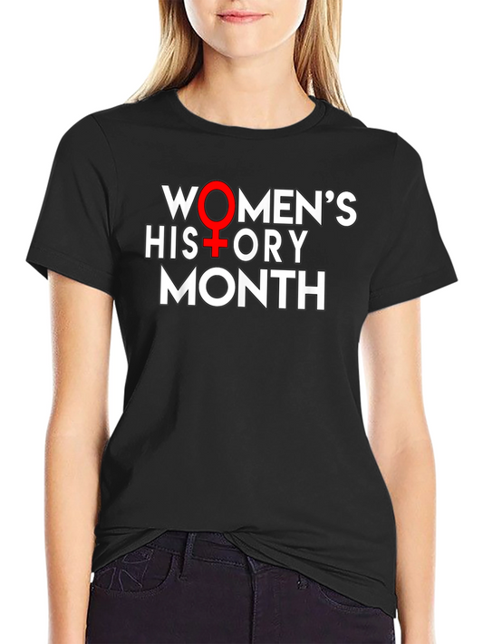 Womens History Month T-Shirt - Black
