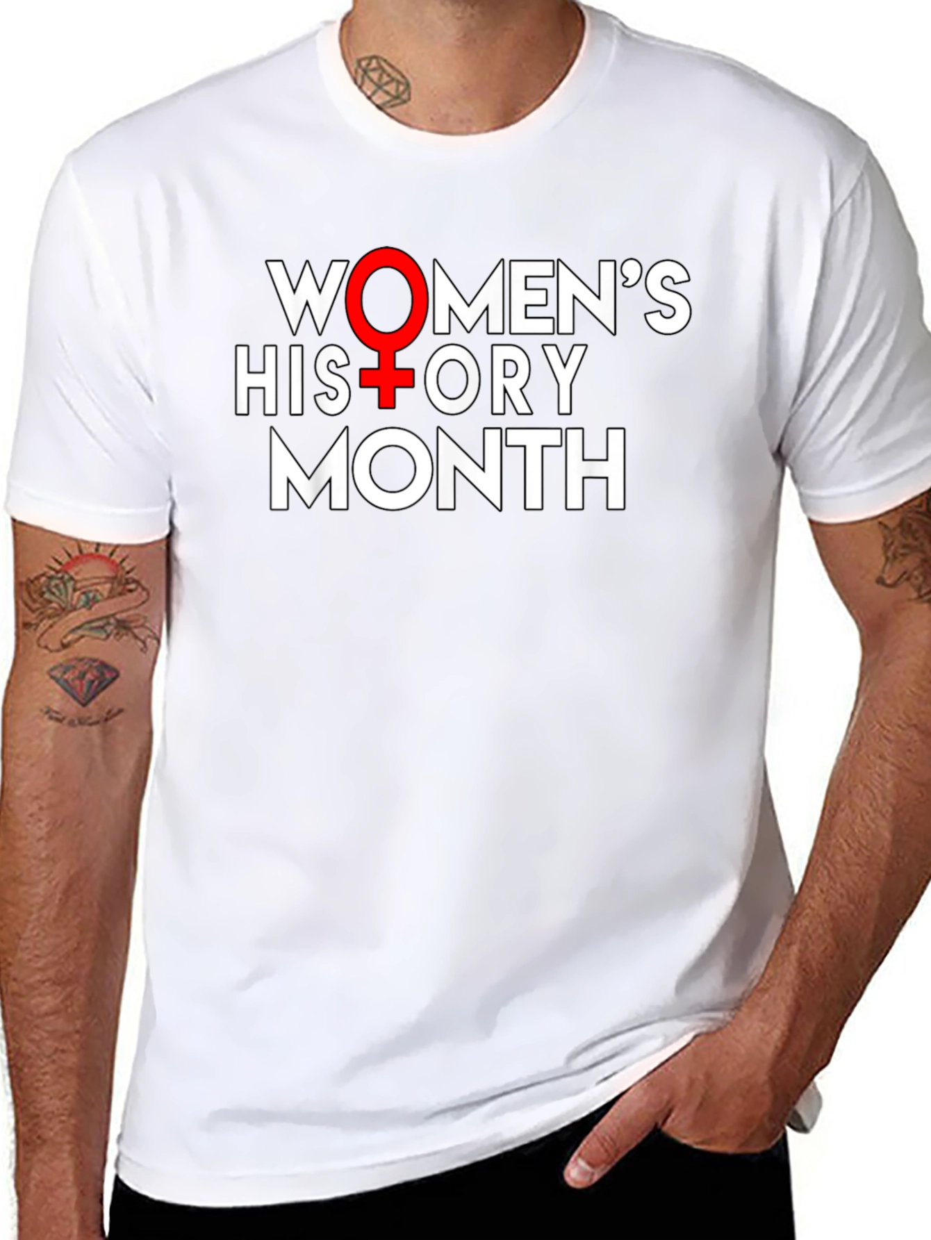 Womens History Month T-Shirt - Black