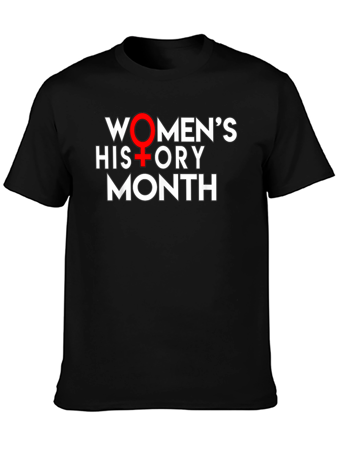 Womens History Month T-Shirt - Black