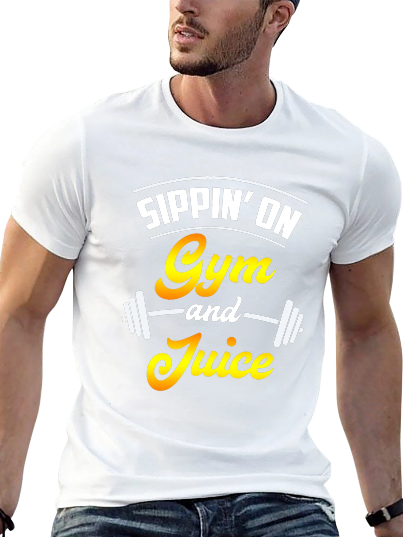 Sippin on Gym and Juice Black T-Shirt