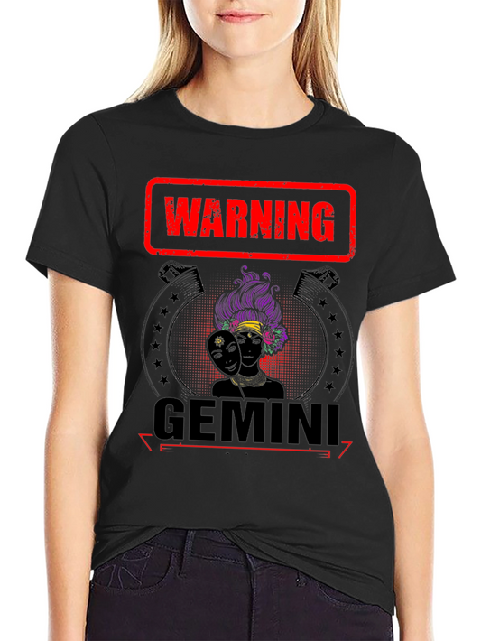 Gemini Zodiac Warning T-Shirt