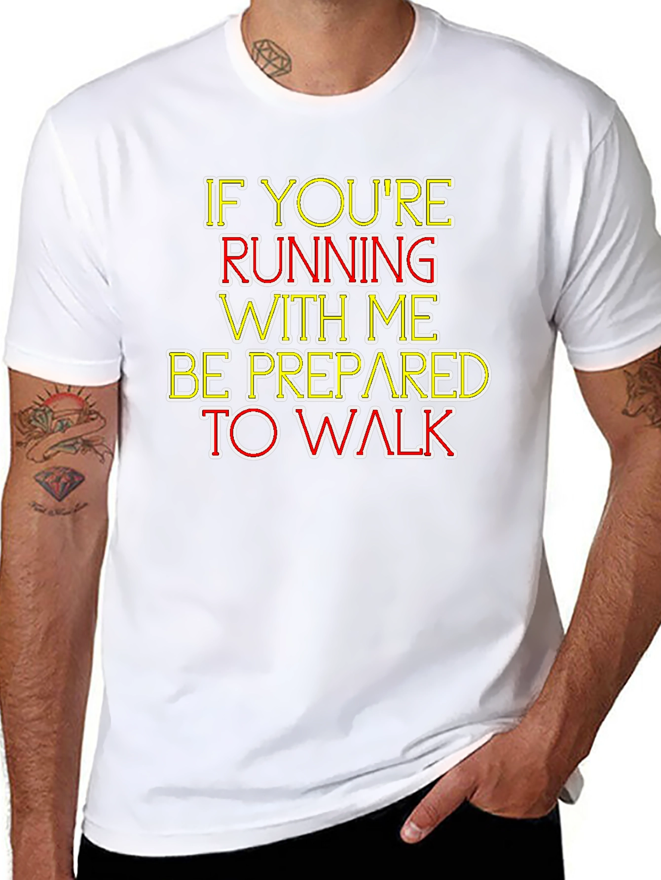 Humorous Running/Walking T-Shirt - Be Prepared!