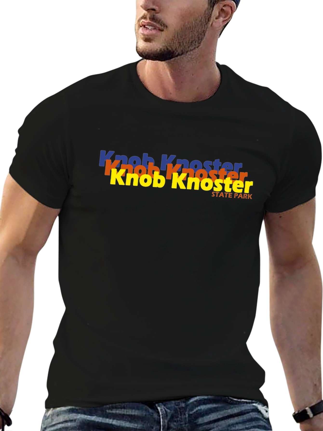 Knob Knoster State Park Black T-Shirt