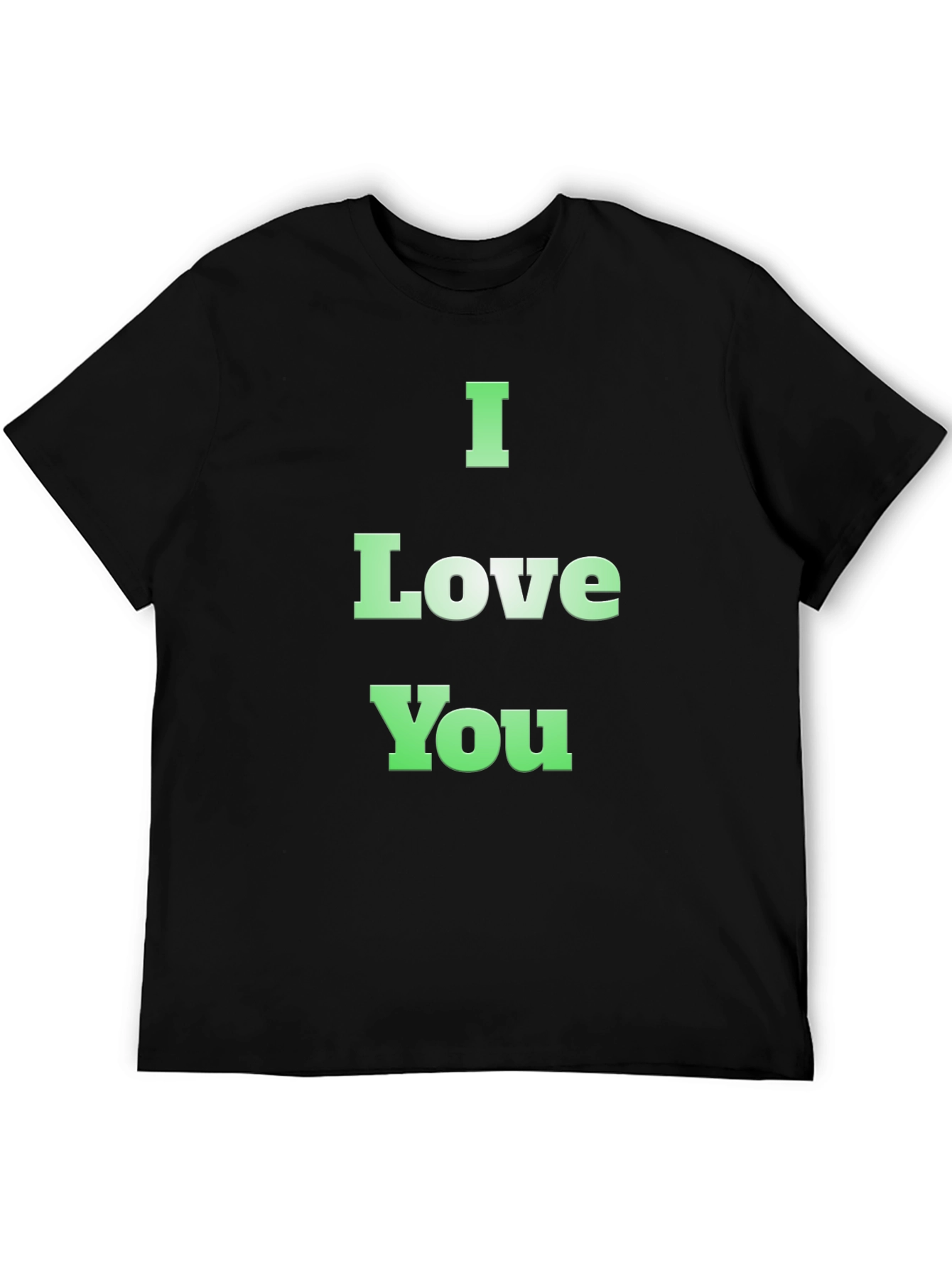 I Love You Graphic Tee - Black