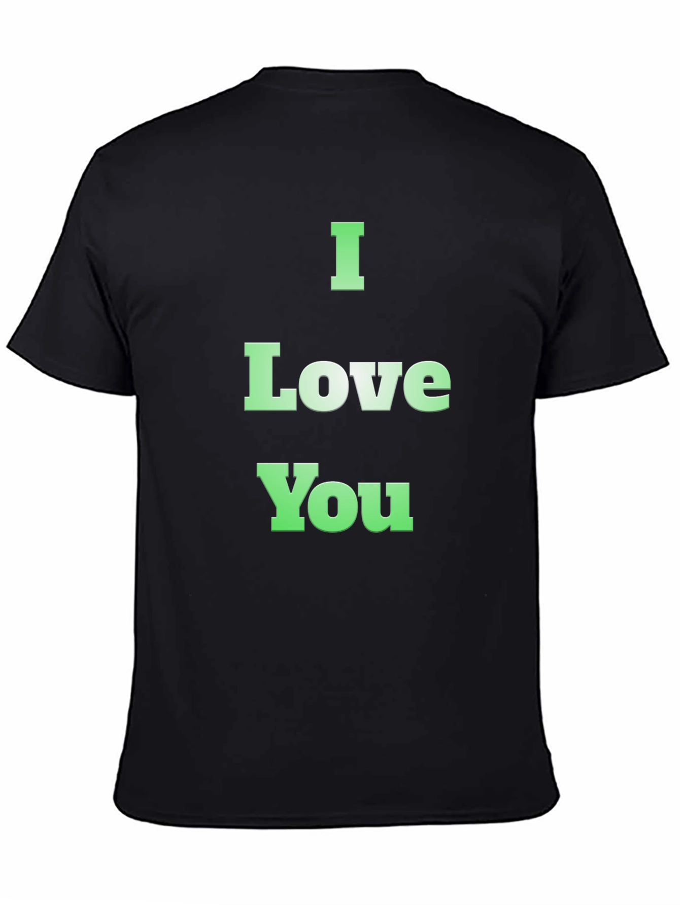 I Love You Graphic Tee - Black
