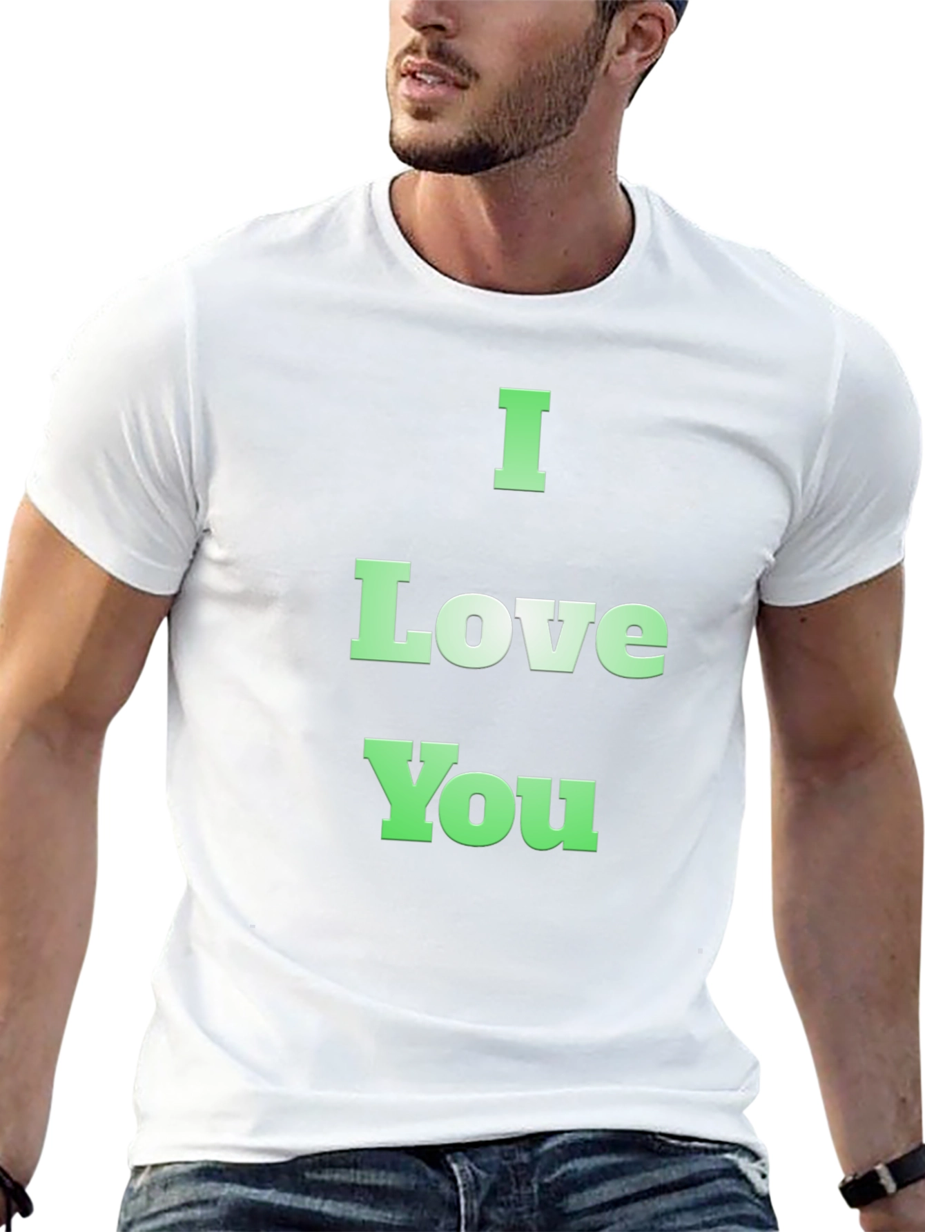 I Love You Graphic Tee - Black
