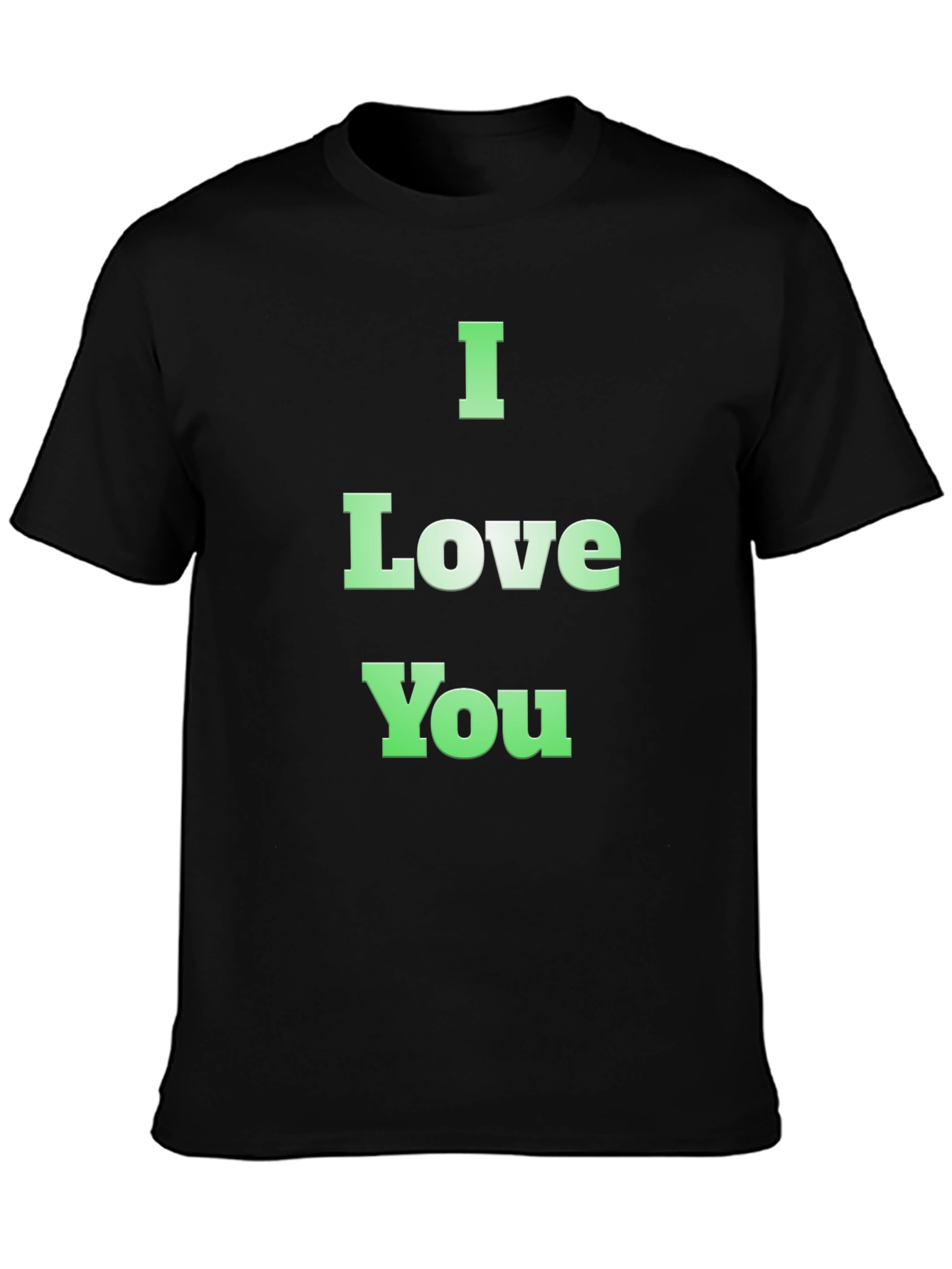 I Love You Graphic Tee - Black