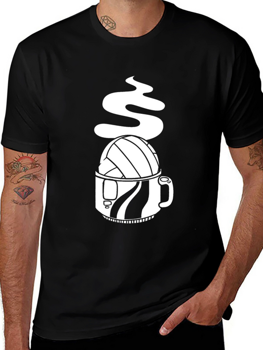 Volleyball Coffee T-Shirt - Unique Graphic Tee