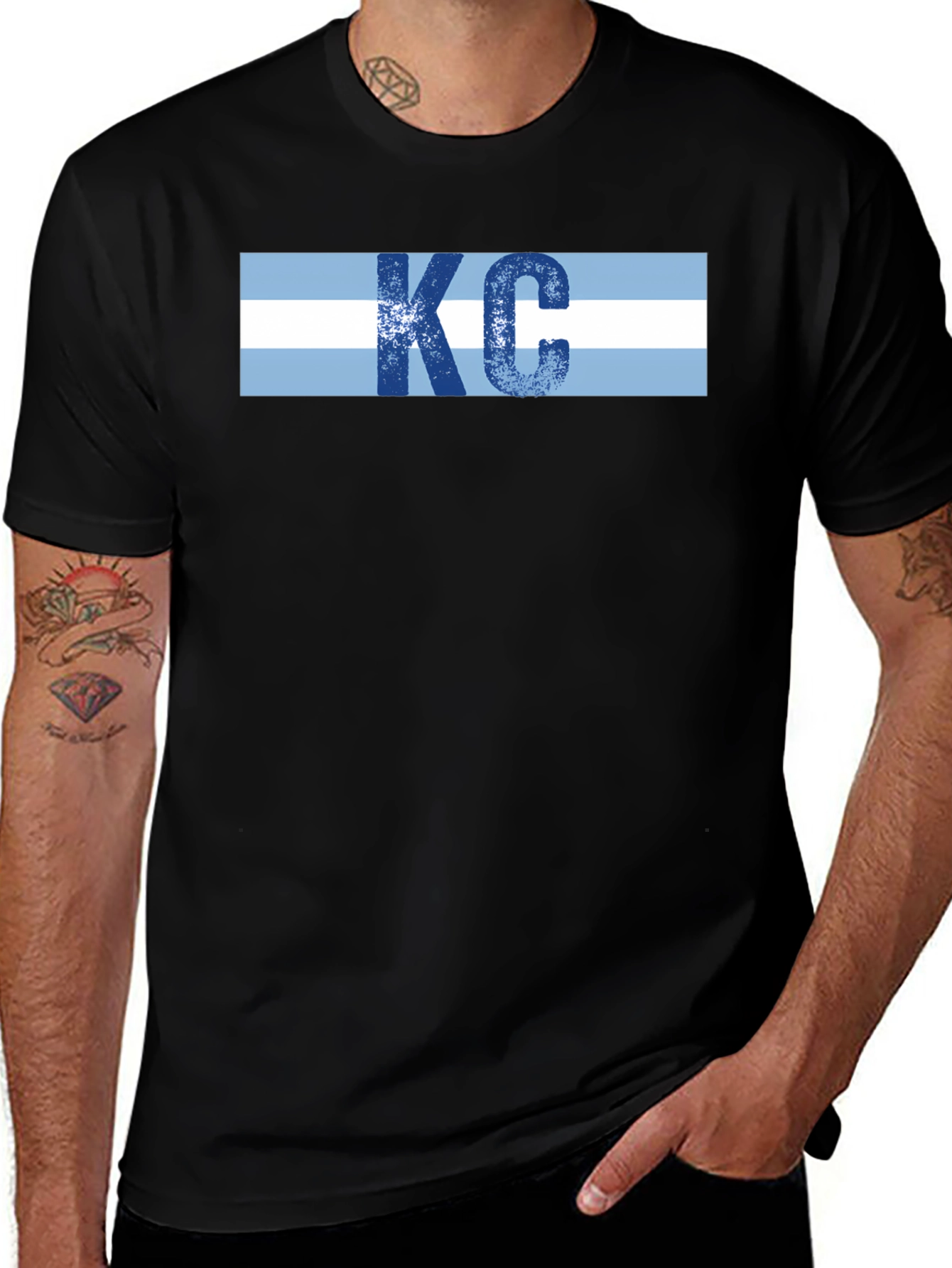 KC Stripes Graphic T-Shirt