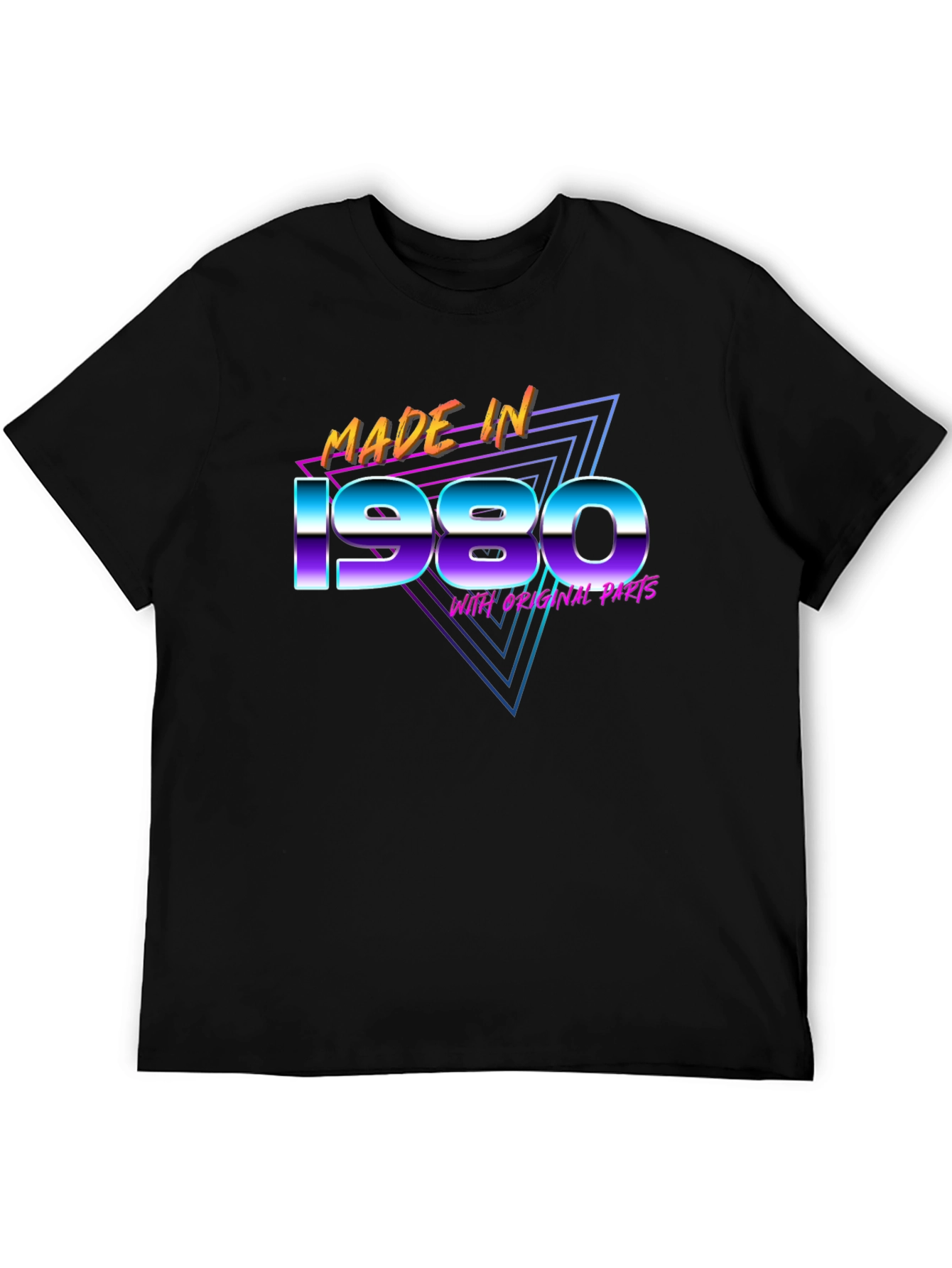 Made in 1980 T-Shirt Retro 80s Birthday Gift