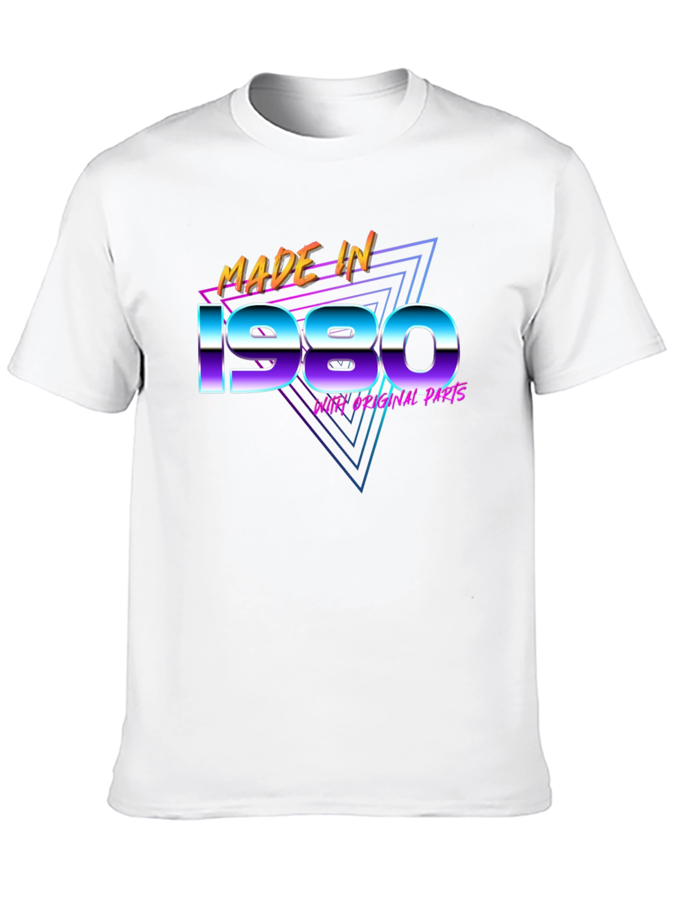 Made in 1980 T-Shirt Retro 80s Birthday Gift