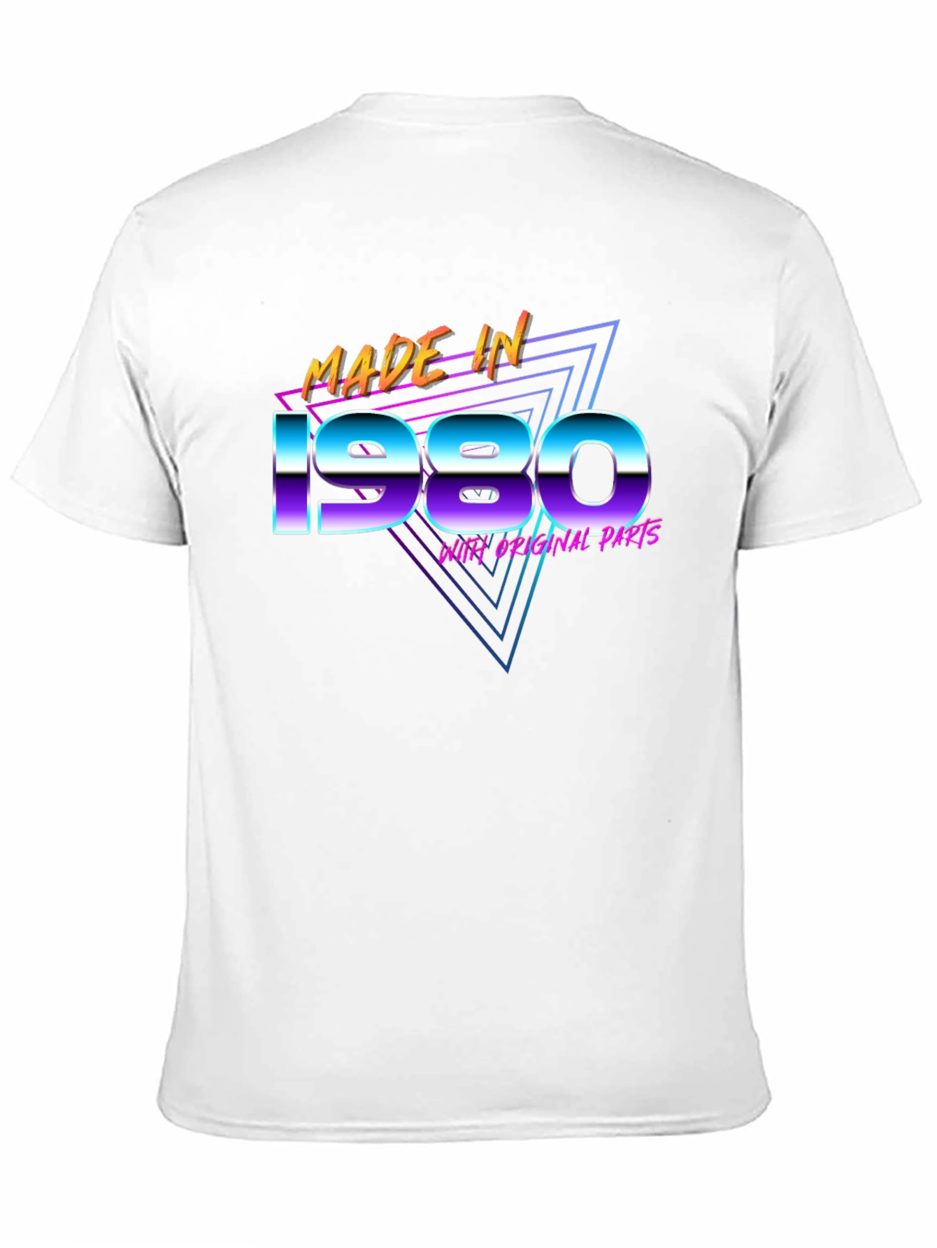 Made in 1980 T-Shirt Retro 80s Birthday Gift