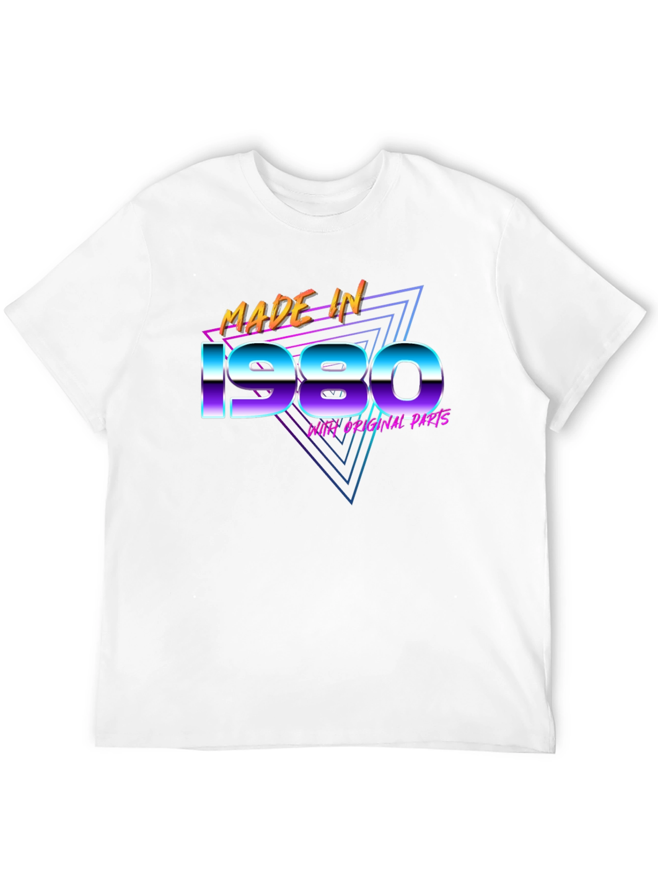 Made in 1980 T-Shirt Retro 80s Birthday Gift