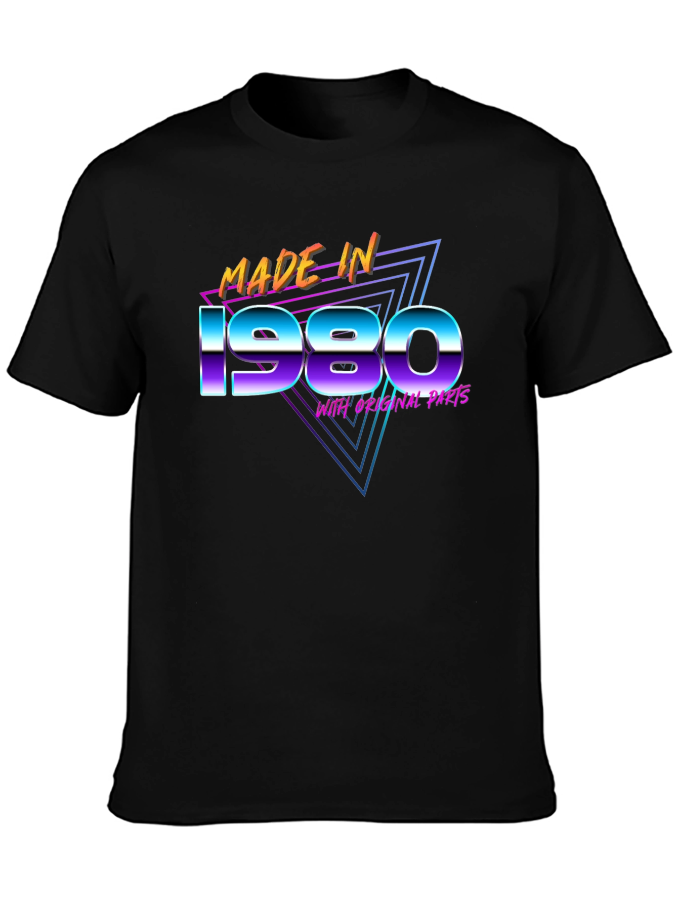 Made in 1980 T-Shirt Retro 80s Birthday Gift