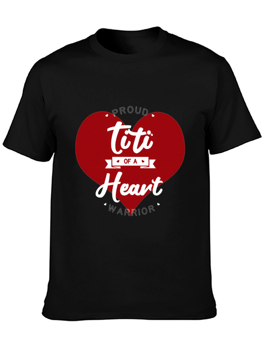 Proud Titi of a Heart Warrior Graphic Tee