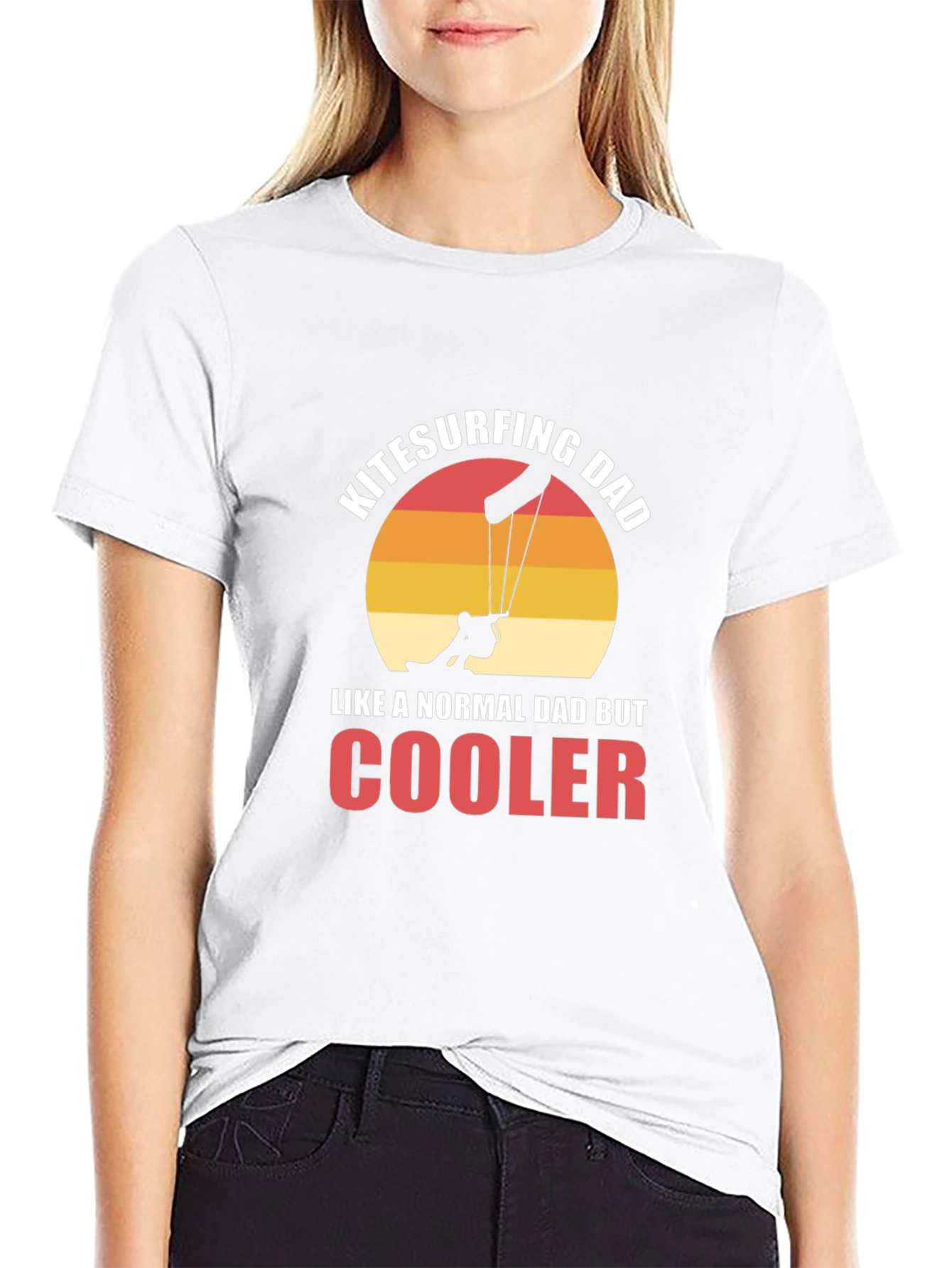 Kitesurfing Dad Graphic T-Shirt - Cool Fathers Day Tee