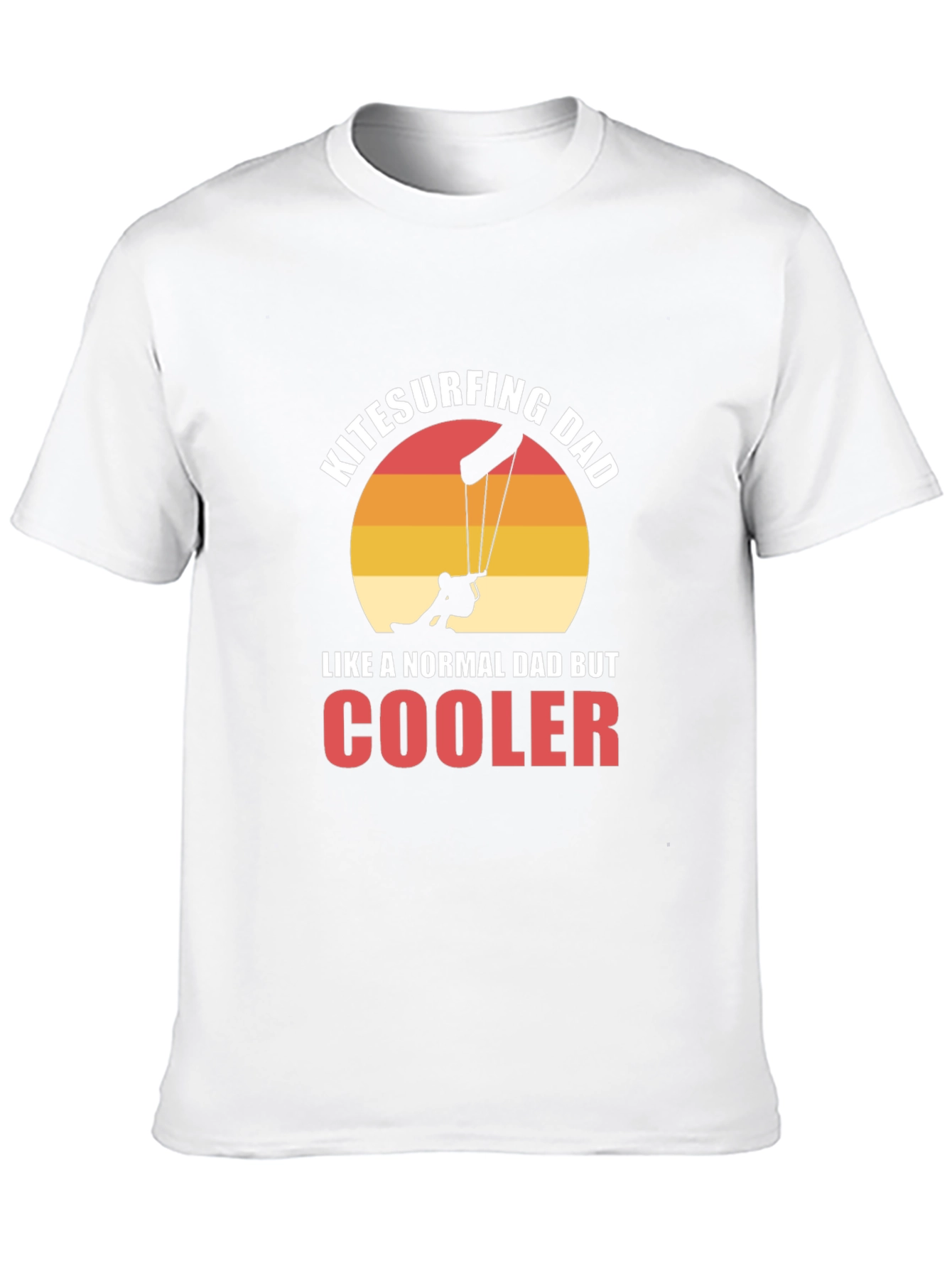 Kitesurfing Dad Graphic T-Shirt - Cool Fathers Day Tee