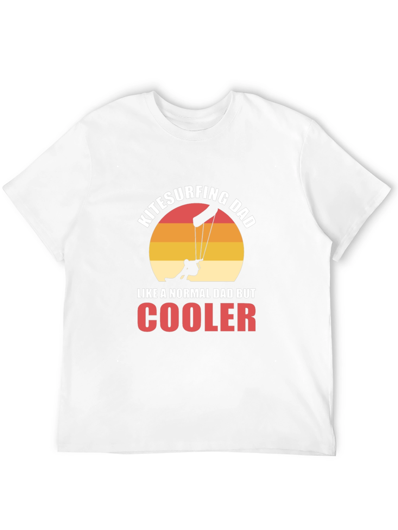 Kitesurfing Dad Graphic T-Shirt - Cool Fathers Day Tee