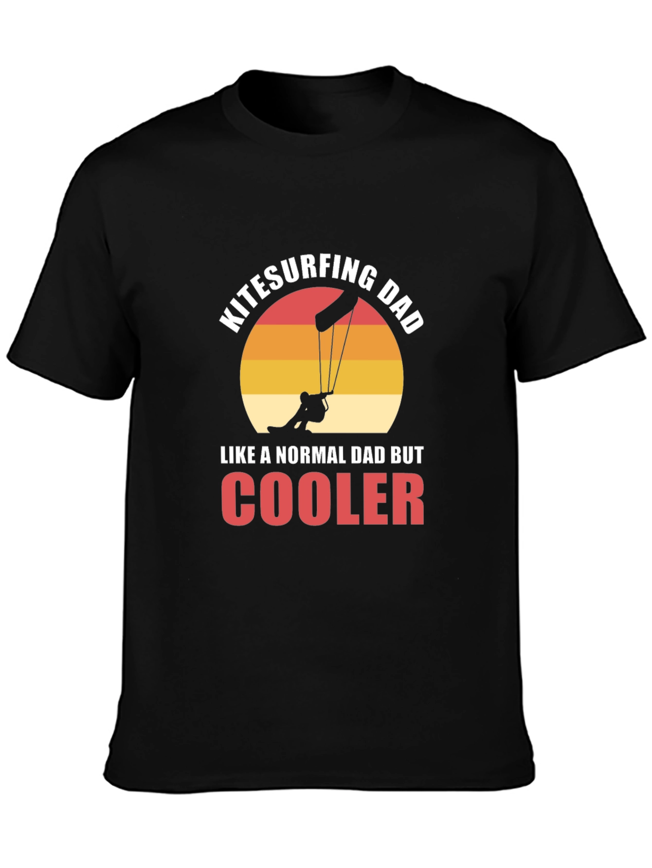 Kitesurfing Dad Graphic T-Shirt - Cool Fathers Day Tee