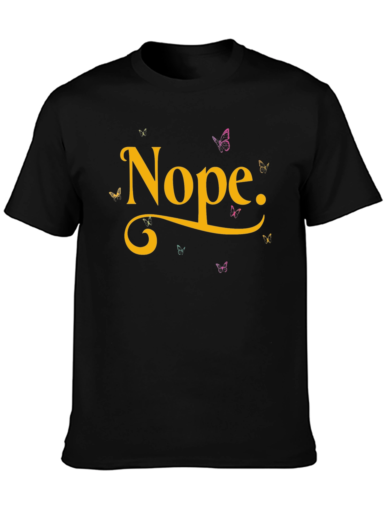Nope Butterfly Graphic Tee