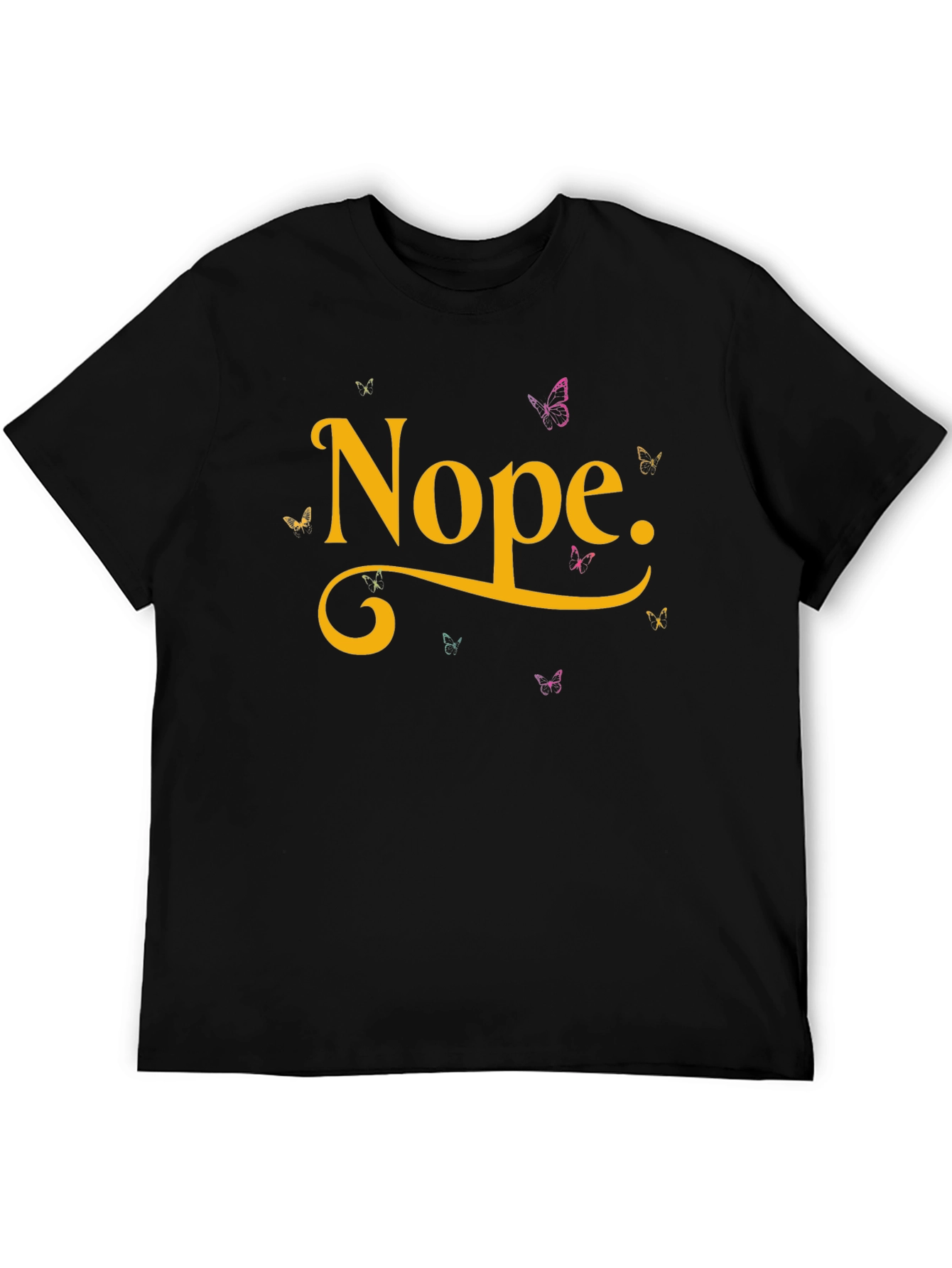 Nope Butterfly Graphic Tee