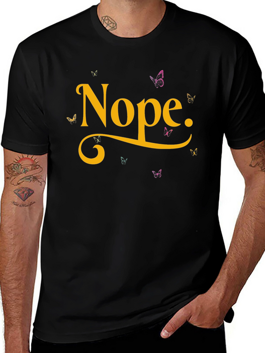 Nope Butterfly Graphic Tee