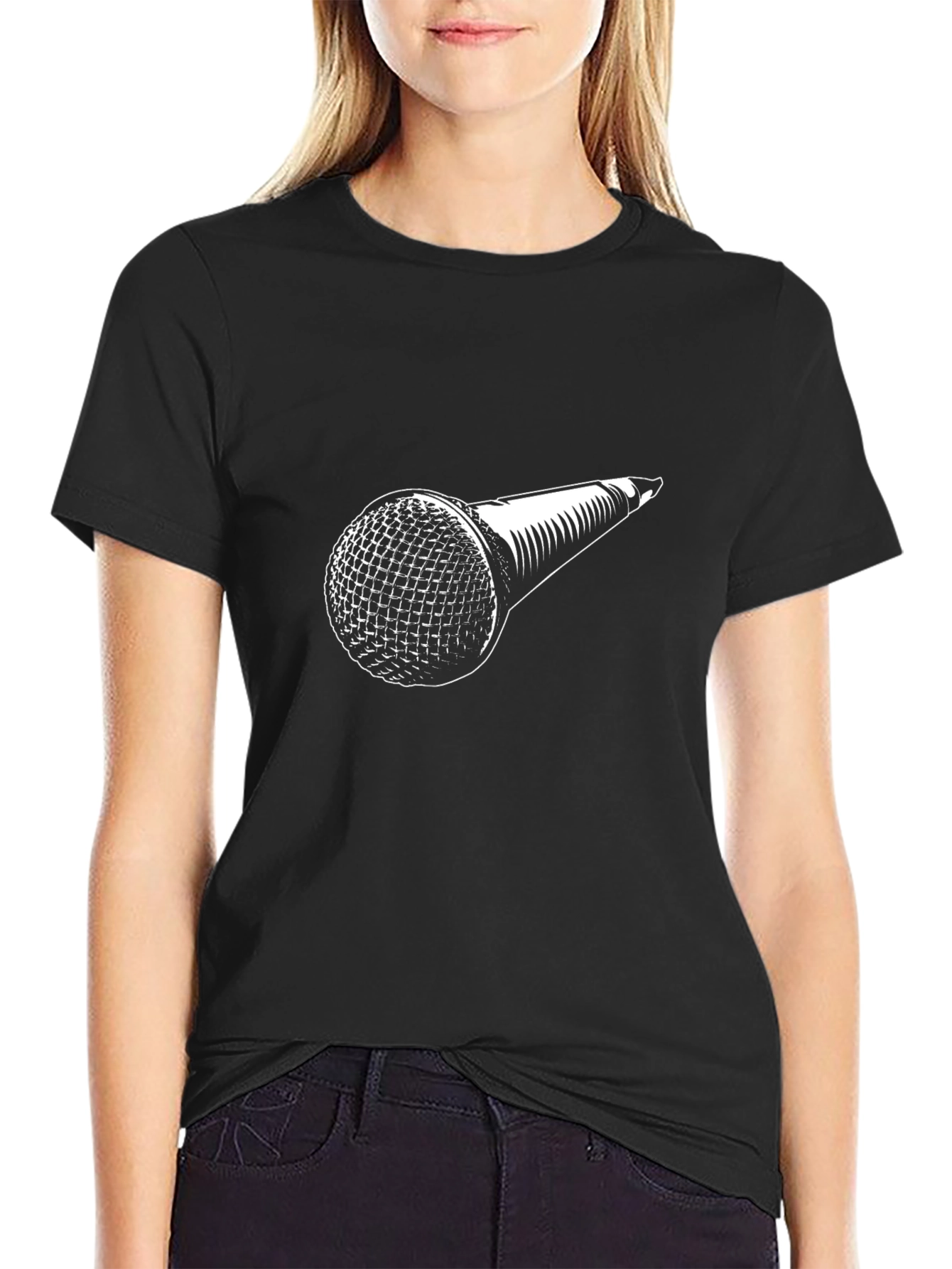 Microphone Graphic Tee - Singer Musician T-Shirt