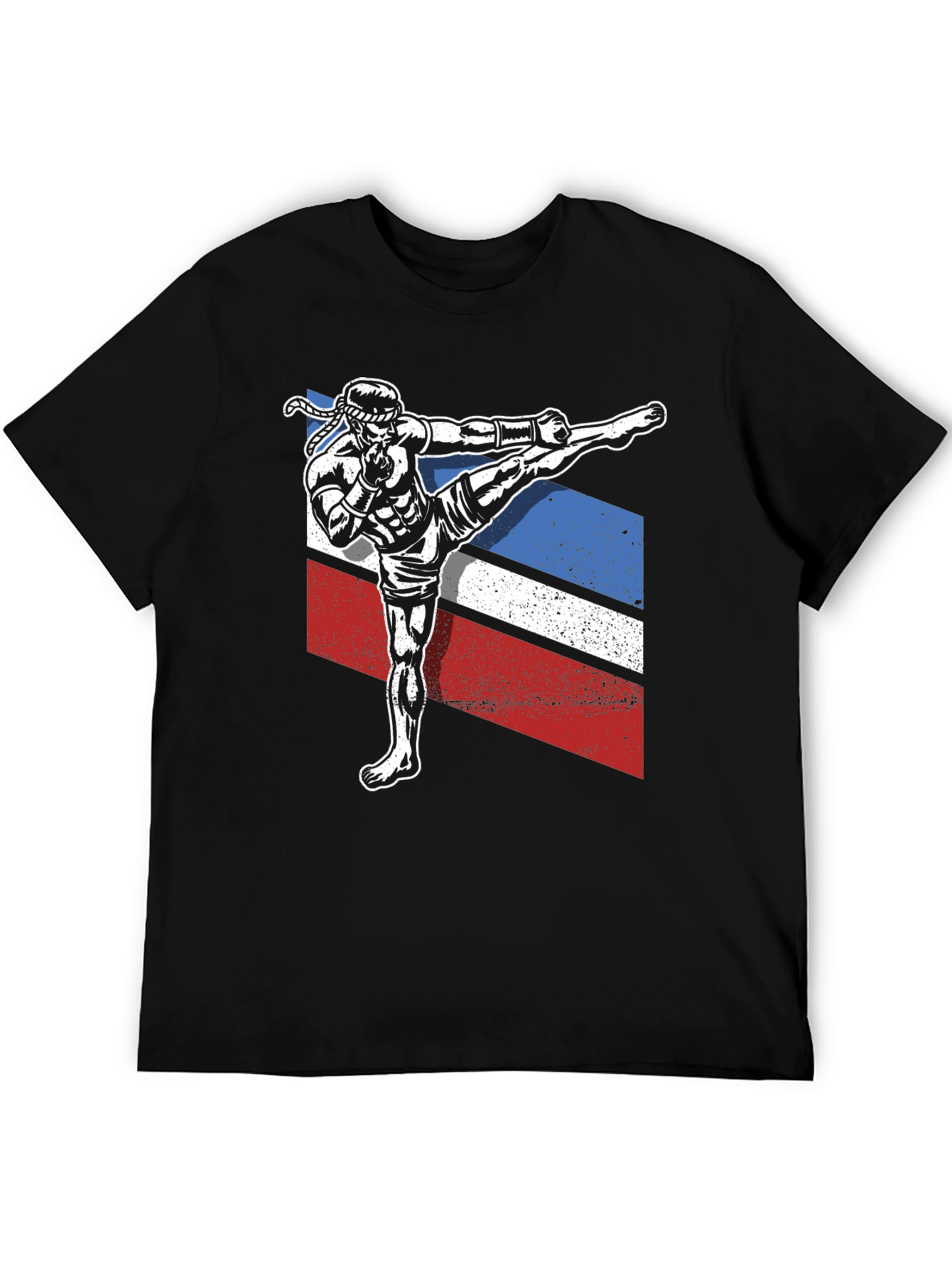 Muay Thai Kickboxer Graphic Tee - Black